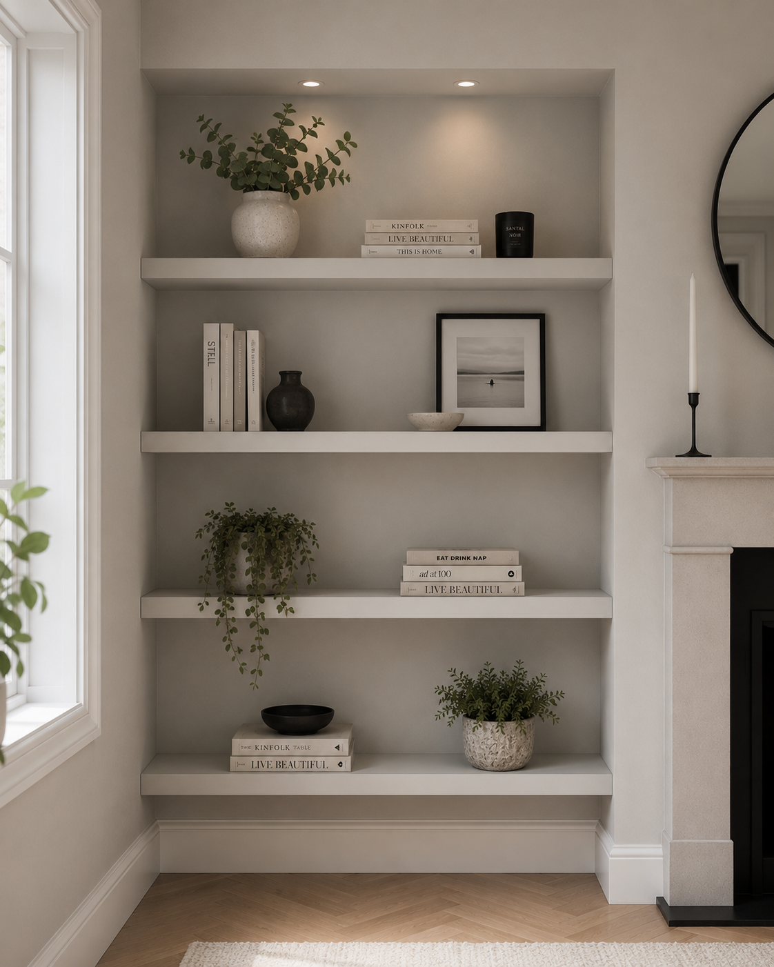 Alcove Floating Shelves