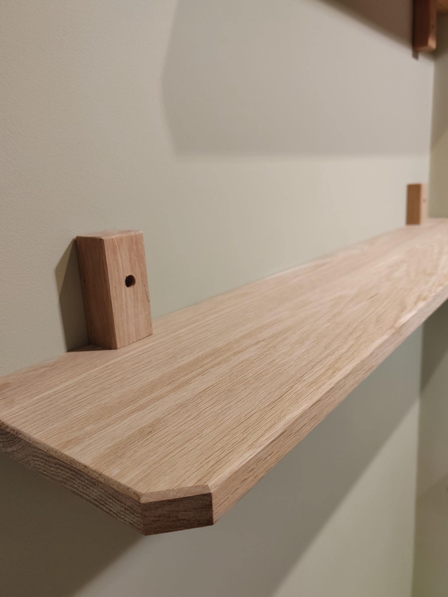 Handmade Solid Oak Floating Shelf