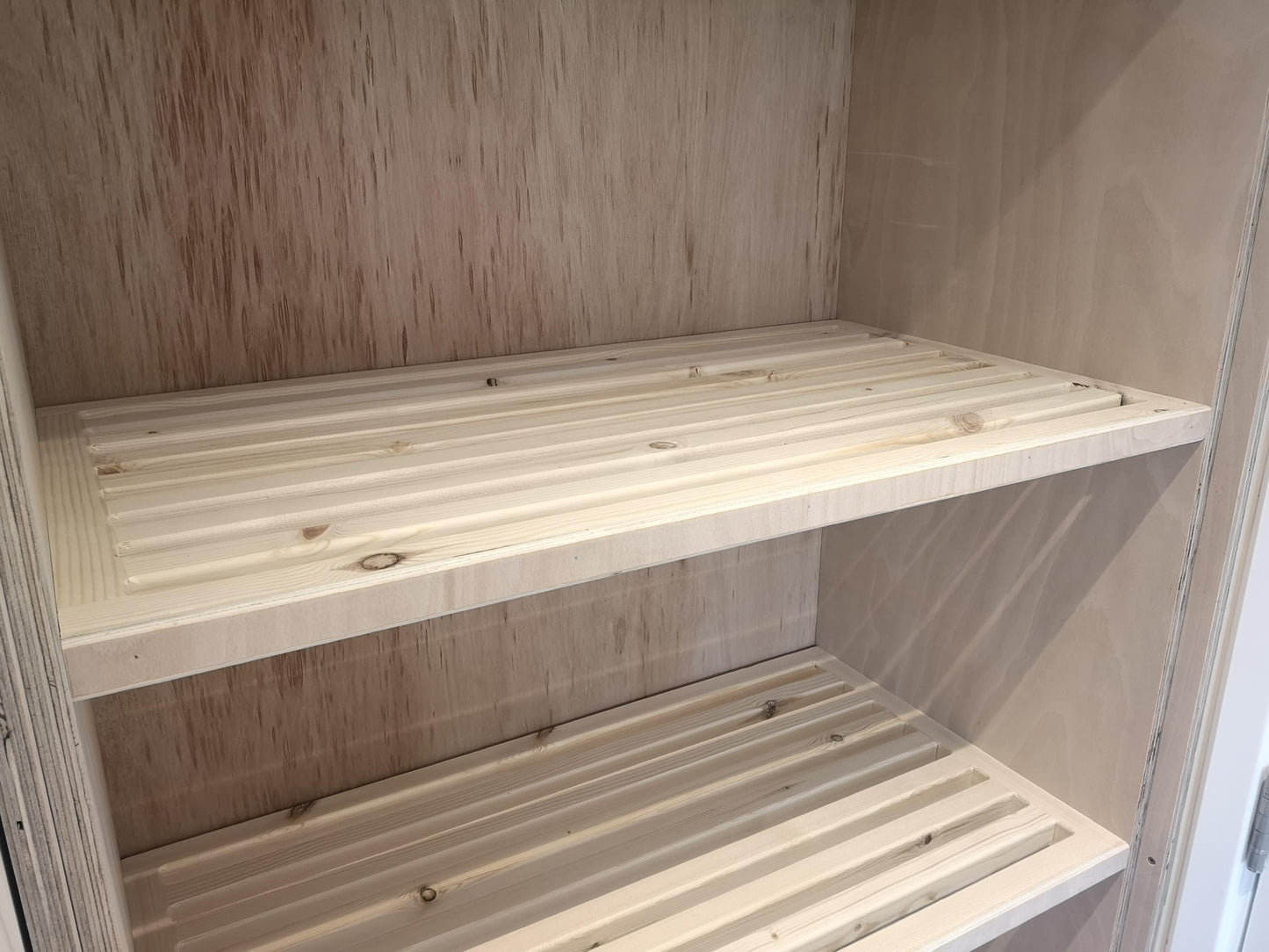 Airing Cupboard Shelf - Custom Slatted Storage Shelf