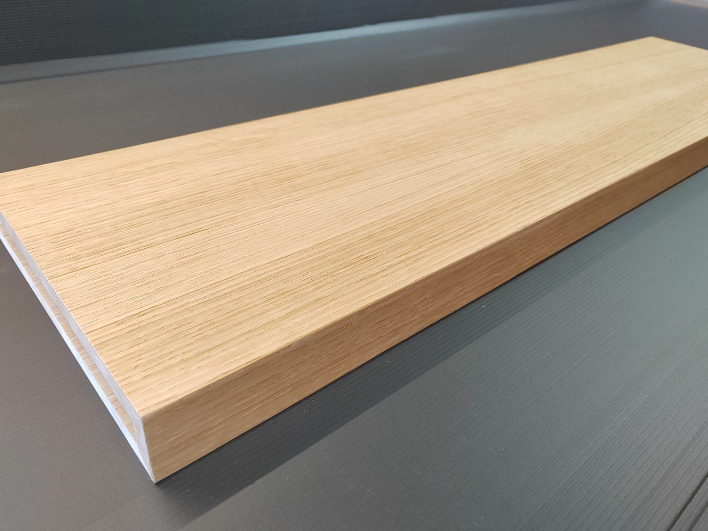 Oak Alcove Floating Shelves