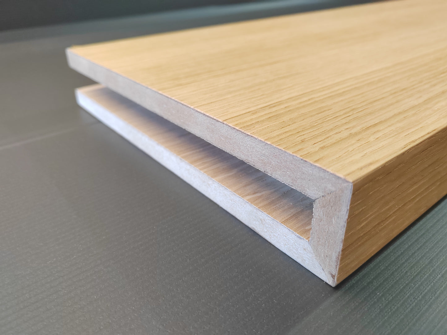 Oak Alcove Floating Shelves