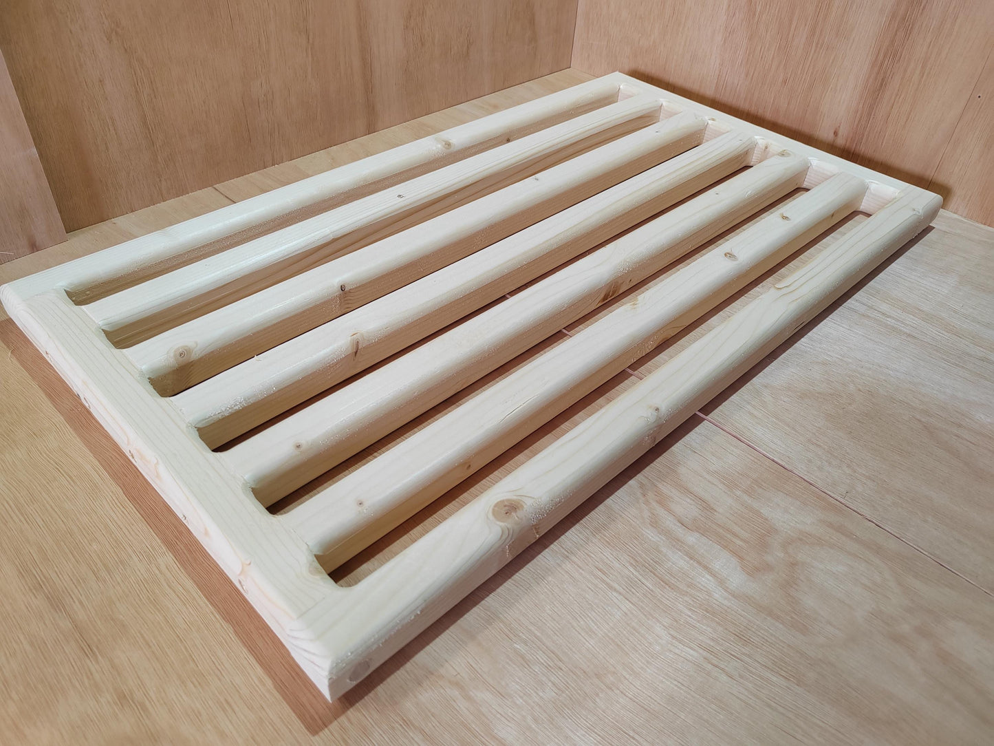 Airing Cupboard Shelf - Custom Slatted Storage Shelf